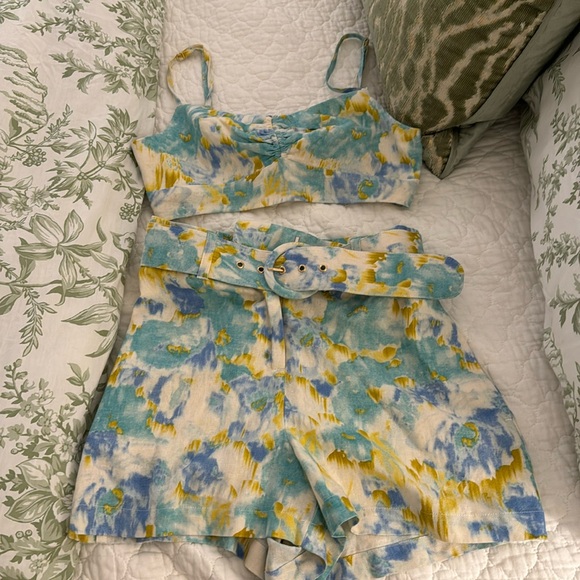 Christian Lacroix Pants - Blue and yellow set